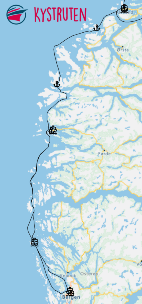 Florø  – Måløy – Torvik – Ålesund