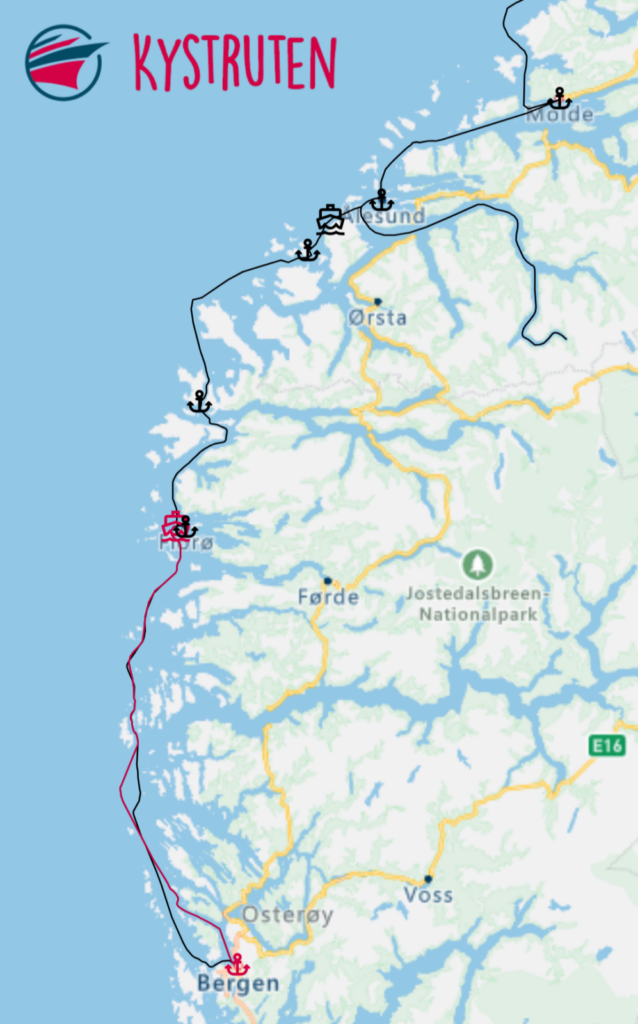 Molde  – Florø  – Bergen